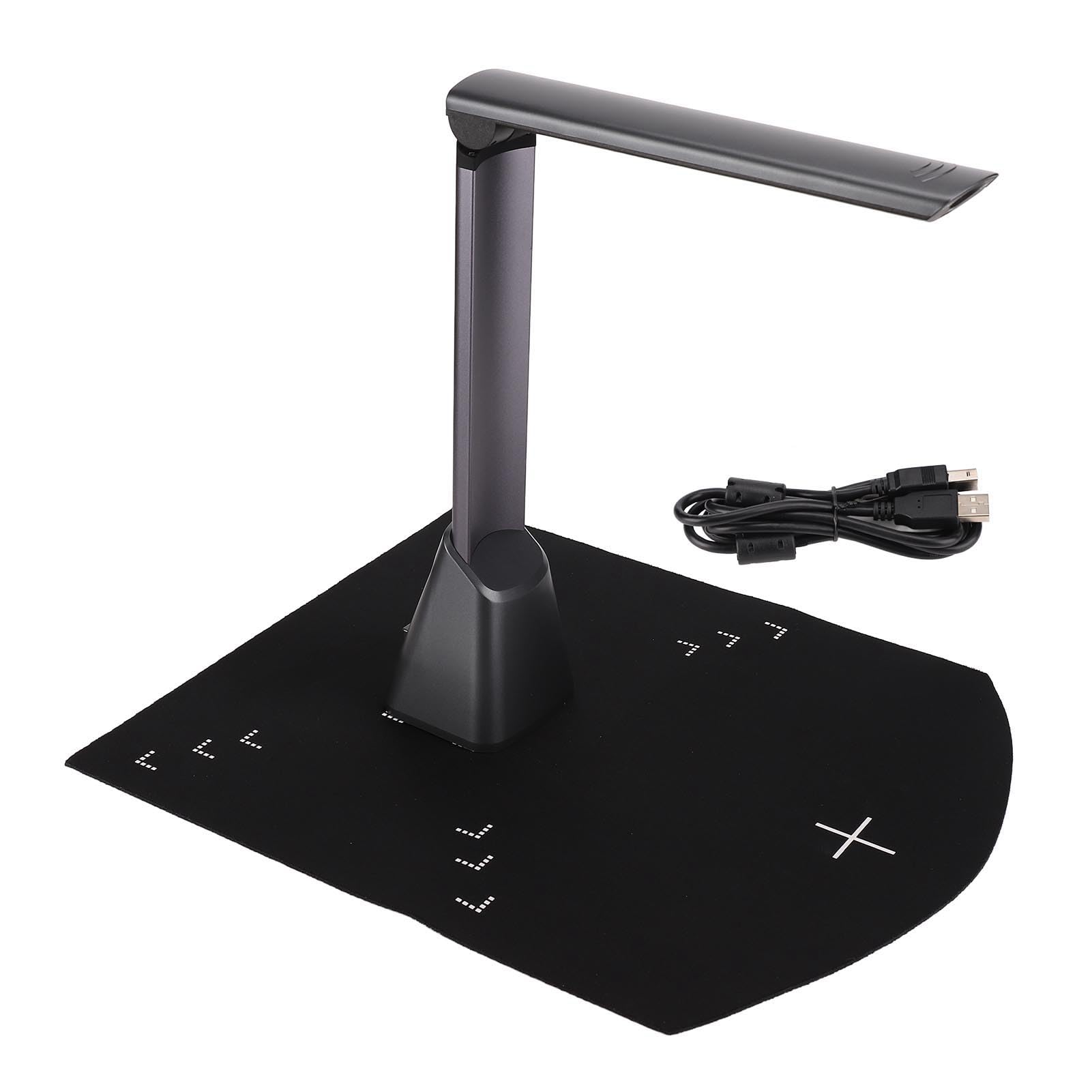 Cámara de Documentos, Color, Blanco y Negro, Escaneo en Escala de Grises, Conexión USB 2.0 y Fuente de Alimentación, Sensor CMOS de 5 Megapíxeles Adecuado para Familias, Maestros