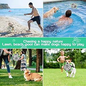   CHUKCHI-Dog-Toys-Soccer-Ball-with-Straps-Interactive-Dog-Toys-for-Tug-of-WarPuppy-Birthday-GiftsDog-Water-ToyDog-Tug-ToyDurable-Dog-Balls-for-Small-Medium-Large-Dog8-inch