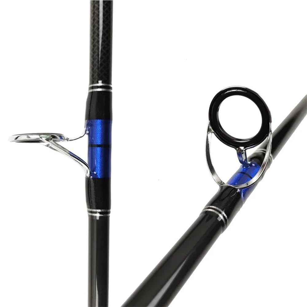 Caña de Pescar, Caña de Pescar Jig Pesada 1,8-2,4 m for Agua Salada en Barco con núcleo Hierro