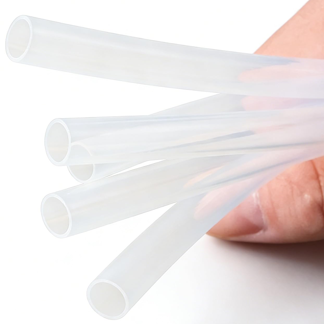 MTADSBKFP Clear Industrial Plastic Tubing Transparent PTFE Tube 9mm ID 10-12mm OD Multiple Sizes(9mm*11mm 3m)
