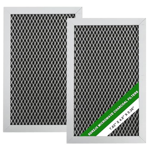 Image of SDRZJX 2PCS Microwave Charcoal Filters Compatible with GE Microwave JVM6175EK6ES JVM6175YK6FS QVM7167RN8SS JVM6175SK6SS