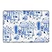 Case Compatible with MacBook Air 13 Inch 2022-2018 Release Model A2337 M1 M2 A2681,Art Protector Cover for MacBook Display with Touch ID-Chinoiserie Blue and White Dessert,13.6 Air(A2681) M2 2022