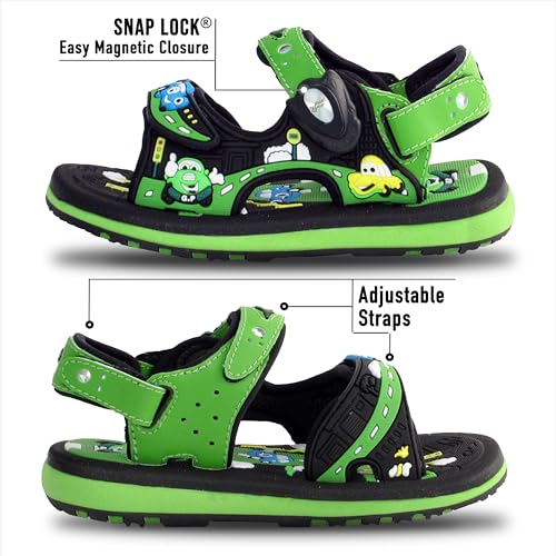 Image of Gold Pigeon Shoes Easy SNAP LOCK Outdoor Water Kids Toddler Sandals for Girls & Boys. Everyday, Vocation, Pool, Summer, Beach Essentials.
