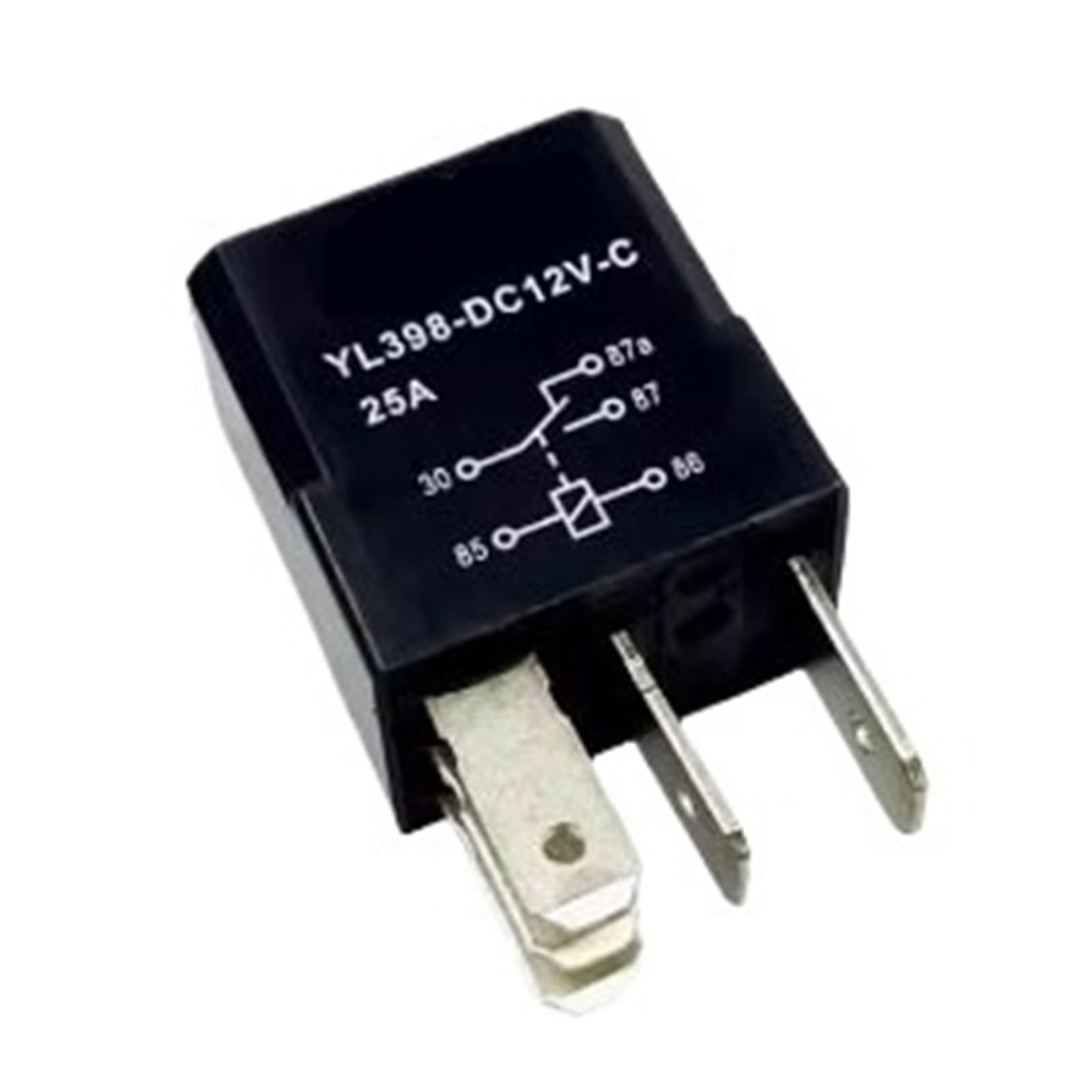 Relé YL398 DC12V C con alta capacidad de conmutación 25A para estabilidad eléctrica