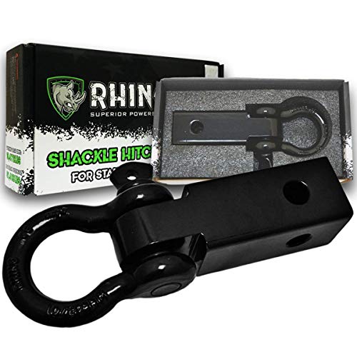RHINO USA Shackle Hitch Receiver, Best Towing Accessories for Trucks & Jeeps, Connect