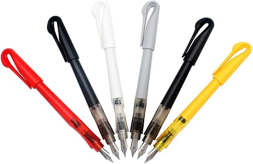 Miniatura 2 de Gullor Jinhao - Pluma estilográfica con diseño de cisne, punta fina, juego de 6 bolígrafos, suministros escolares, regalo de papelería