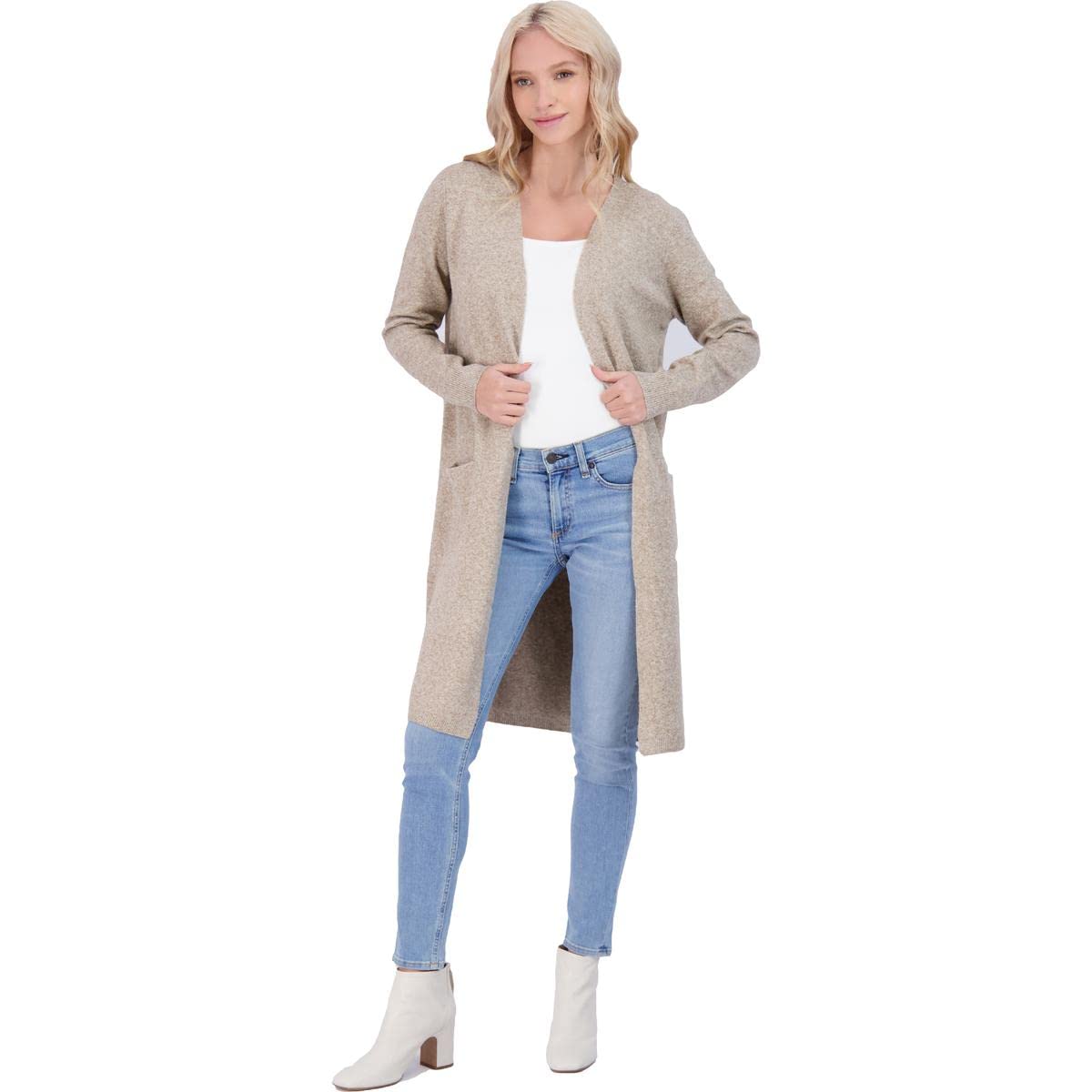 VERO MODAWomen's Doffy Long-Sleeve Open Knit Cardigan