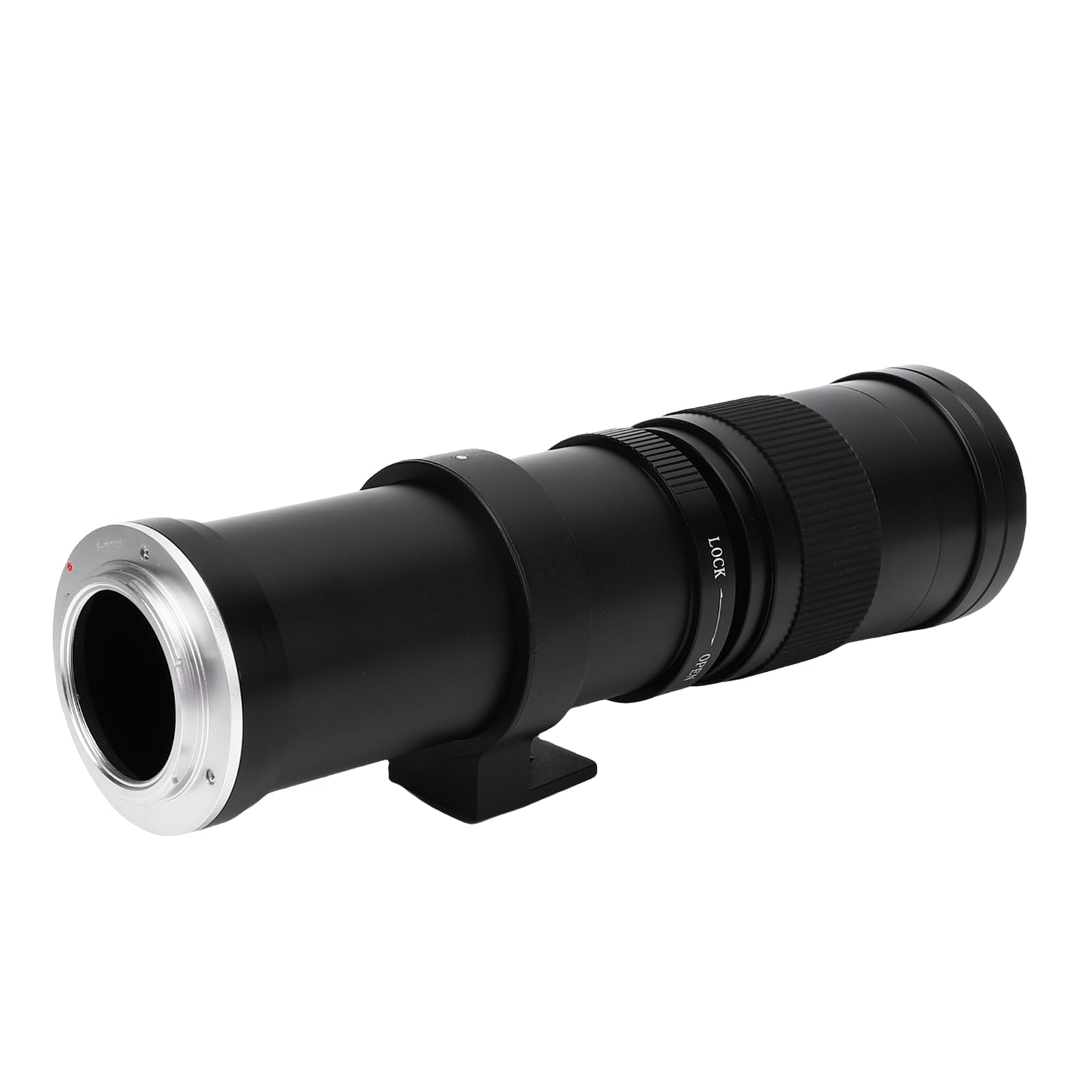 Lazmin112 420-800mm F8.3 Obiettivo Teleobiettivo Zoom, Per Attacco F Fotocamera Reflex, Messa a Fuoco Manuale, Angolo Di Visione 6°, Vetro Ottico, Rivestimento Multistrato Mc Coate (Nero)