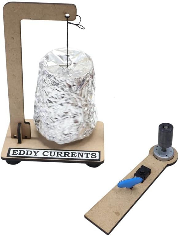 ERH India DIY Eddy Currents Physics Science Project Working Model Educational Experiment Science Fair Exhibition and STEM Learning Activity Kit for School Kids and Class 12 Students