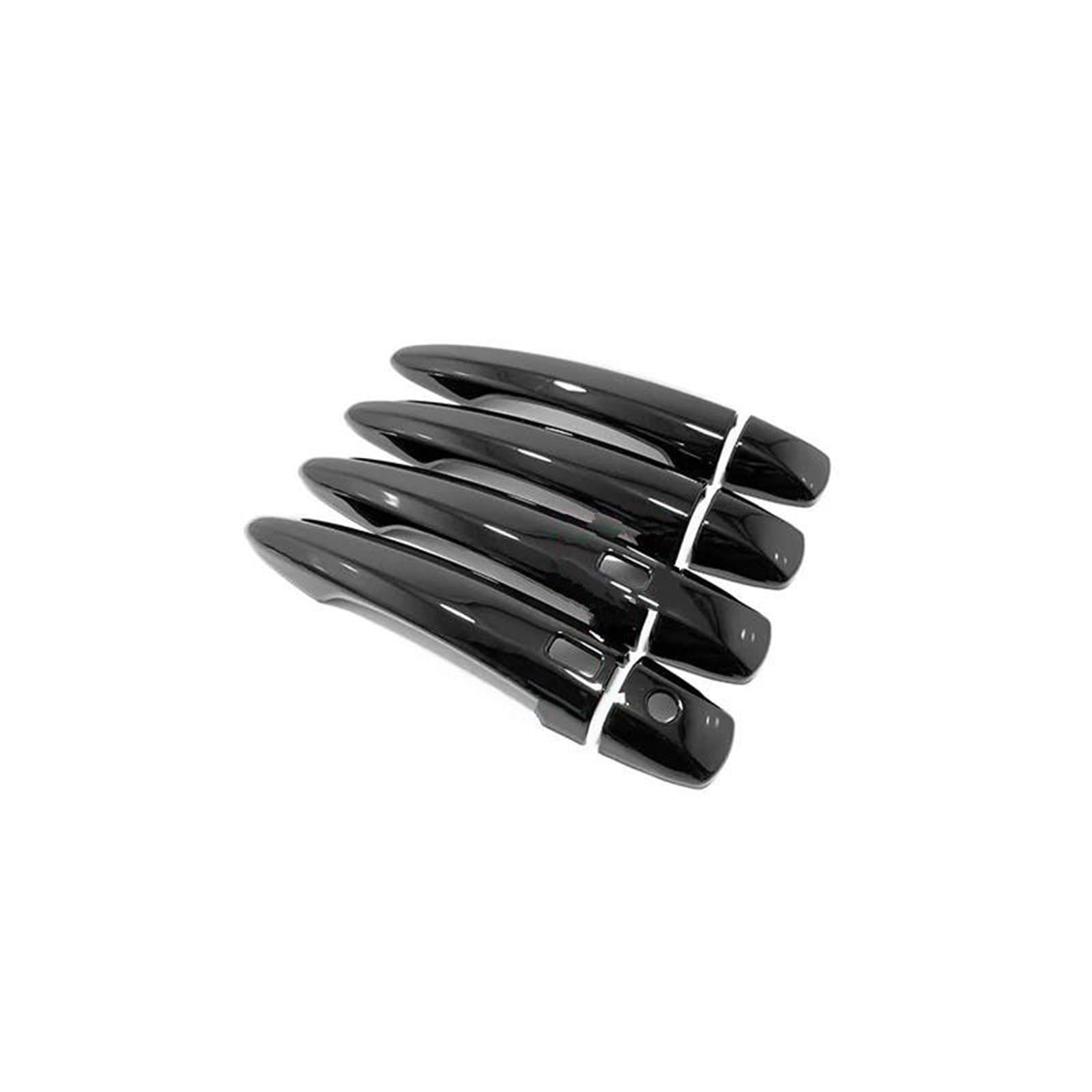 PIWINE for Nissan for Qashqai J12 for X Trail T33 for Rogue 2021 2022 ABS Carbon Car Side Door Handle Cover Trim Sticker(Style 1)