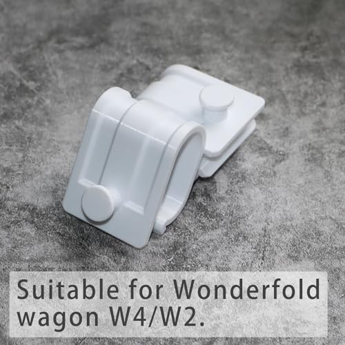 Image of PIAOLGYI 2 Pcs Hooks for Bogg Bag,Mount Suitable for Wonderfold Wagon,Wagon Clips for Bogg Bag,Accessories Compatible with Wonderfold Wagon W4 /W2(Only Hook) (White)