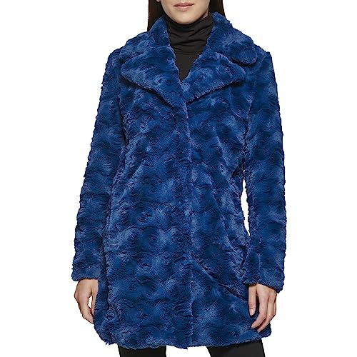 Kenneth Cole Women's Classic Mink Style Faux Fur Coat2