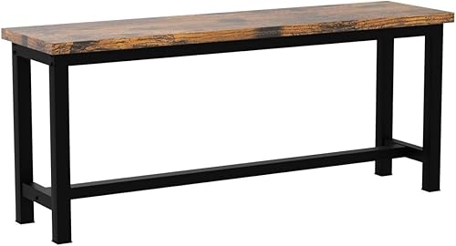 Miniatura 4 de DKLGG Bancos de comedor, bancos de cocina de 39 pulgadas, par de 2 bancos de mesa para cocina, sala de estar, dormitorio, banco de entrada