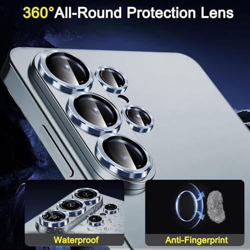 Image of PACK 2 MAHIX Camera Lens Protector for Samsung Galaxy S26 Ultra Sky Blue AR AF Coated 9H Tempered Glass Camera Guard, Anti Drop, Scratch Resistant Camera Lens, Case Friendly Waterproof Heavy Duty UHD Clear Camera Cover