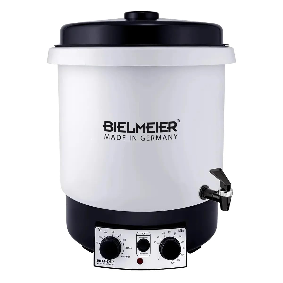 Bielmeier Einkochautomat 29 L Kunststoff BPA-frei 2000 W 120-Minuten-Zeituhr 3/8 Zoll Auslaufhahn Made in Germany