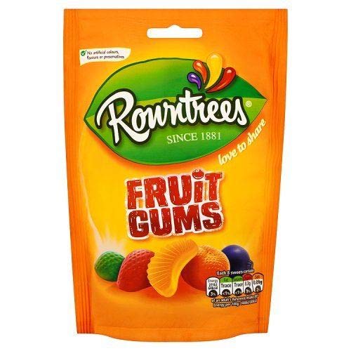 Rowntrees Fruit Gum - 120g - Pack of 8