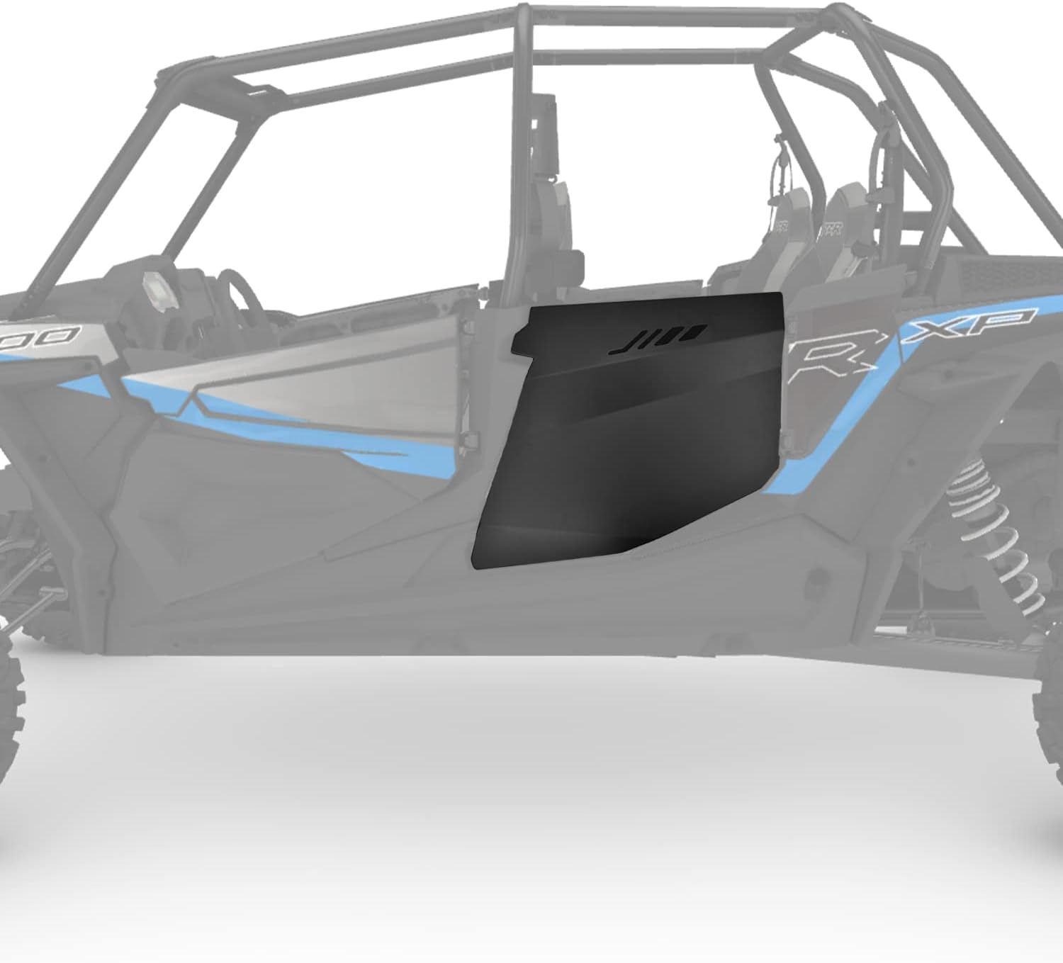 Aluminum Rear Half Doors for Polaris RZR XP 4 1000 (See Fitment) | Black Rear Doors | 4 Seater | Resistant Powder Coating| Fine Textured Black | Easy to Install