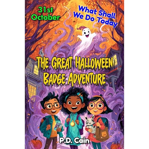 The Great Halloween Badge Adventure Audiolibro Por P.D. Cain arte de portada