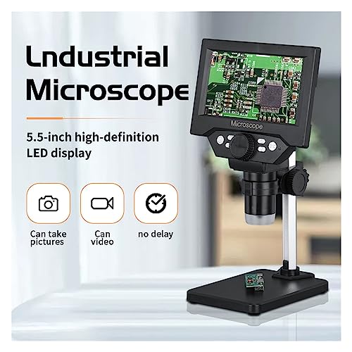 Microscope numérique industriel 10MP compact avec écran LCD 5" pour ateliers d'électronique - 2