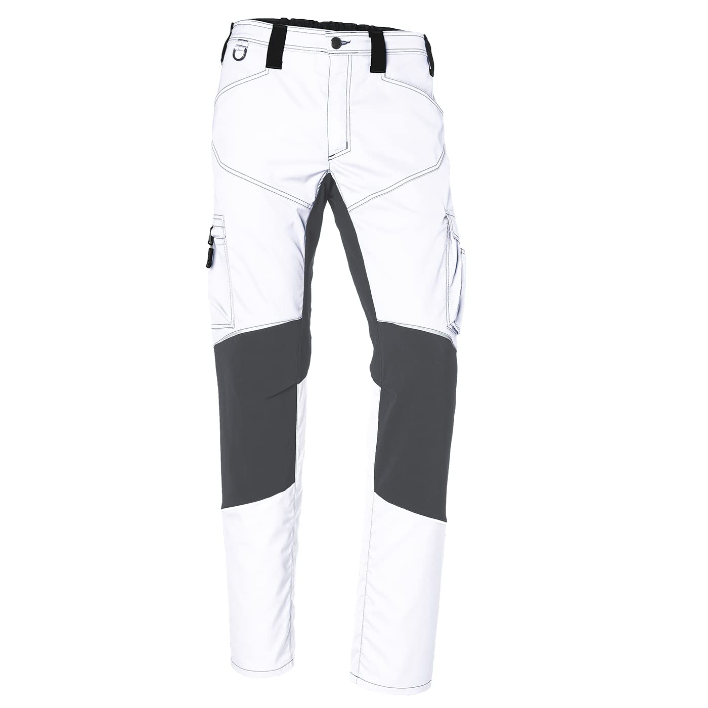 KÜBLER ACTIVIQ Stretchhose – ergonomische Arbeitshose mit elastischer Mischgewebekonstruktion, Mehrtaschensystem, Reflex-Details