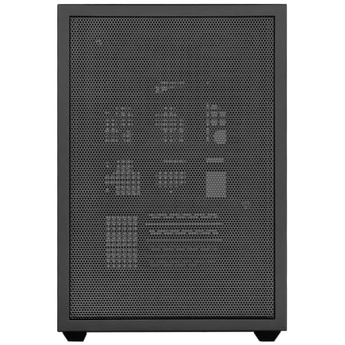 Image of LIAN LI B4 mATX Wood Black (B4X-WD) Compact 21.3L PC Case | Real Walnut Wood Front Panel | Co-Developed with DAN Cases | Supports M-ATX, 358mm 4-Slot GPU, 360mm AIO, 140mm ATX PSU | 2 Slim Fans