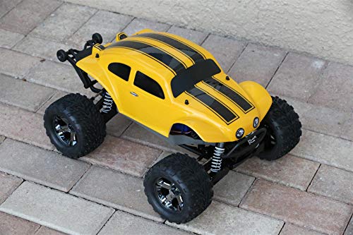 Summitlink Custom Body Yellow Bumblebee Style Compatible For 1/10 Scale Rc Car Or Truck (Truck Not Included) Stb-Bee-01 #TOP4