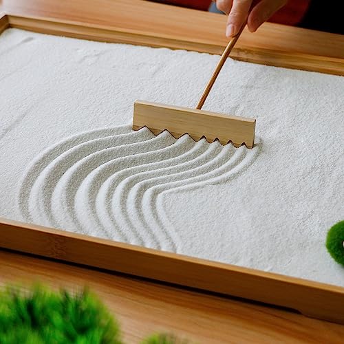 Kit Accesorios Zen Garden Tools - Rastrillos de Bambú Mini miniatura 3