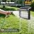Solar Bug Zapper Outdoor, 4500V Mosquito Zapper Waterproof with Panel Sensor Electric Fly Zapper Rechargeable Mosquito Killer with 10FT Extension Cord, Fly Trap Ideal for Patio, Backyard, Camping