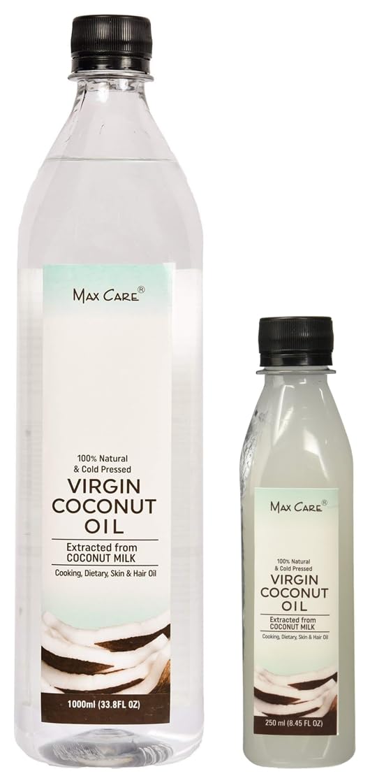 Maxcare Virgin Coconut Oil (Cold Pressed) 250ML + Maxcare Virgin