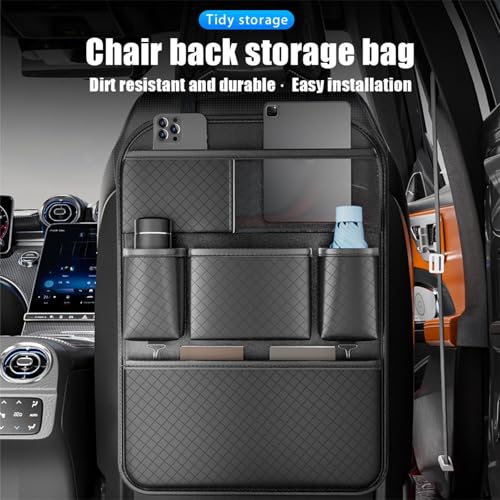 Rangement voiture multifonction avec poches multiples et protection de siège - 6