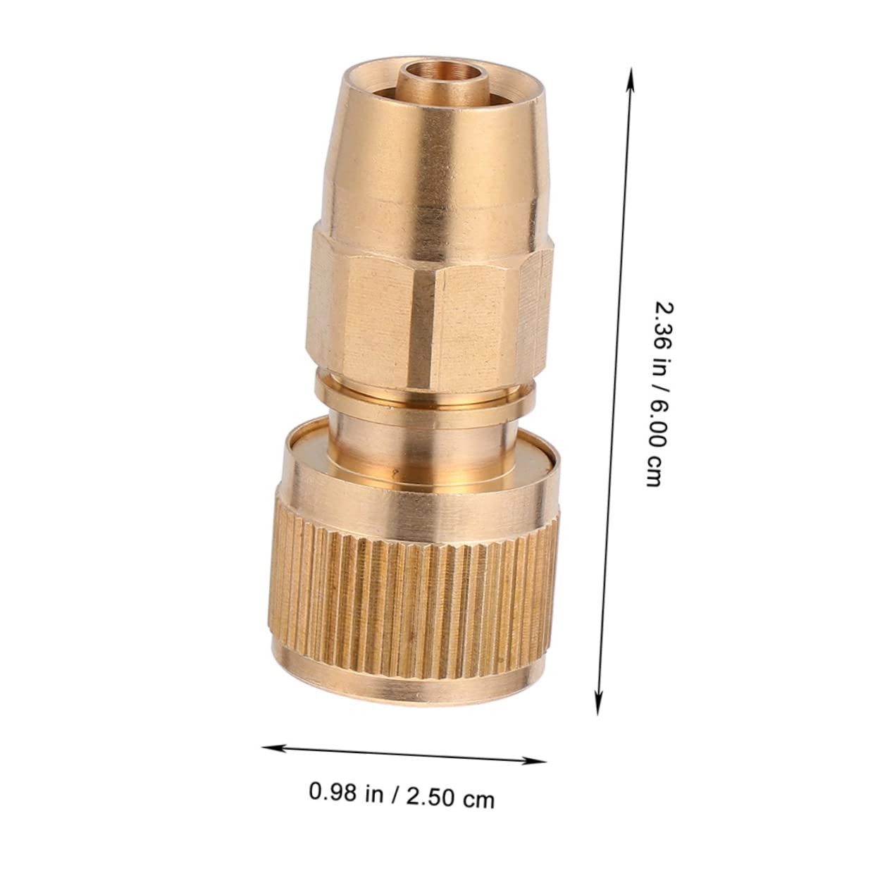 4pièces Raccord Fileté Laiton pour Tuyau Arrosage Connecteur Rapide Adaptateur pour Tuyaux Et Robinets