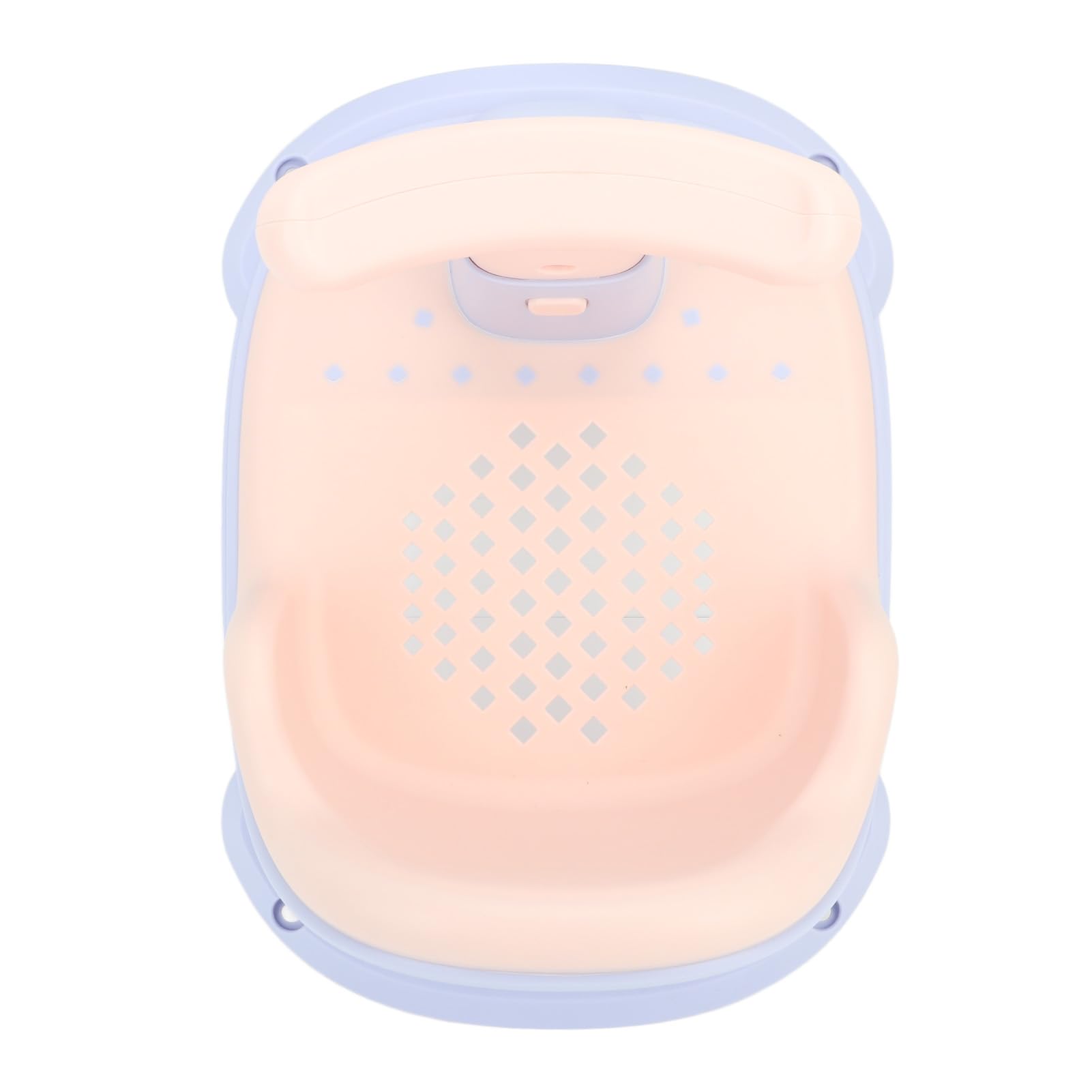 Sedile da Bagno per Neonati con Ventose - Pulsante Pompa Acqua - Supporto Posteriore Regolabile - Materiale Sicuro e Alla Moda - per la Festa del Nascituro (Viola)