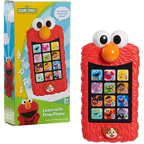 SESAME STREET Learn with Elmo Pretend Play Phone, Learning and Education, Officially Licensed Kids Toys for Ages 2 Up by Just Play Cover