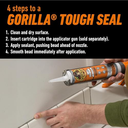 Gorilla 1144110 All Conditions Sealant Silicone Clear 295ml - Image 4