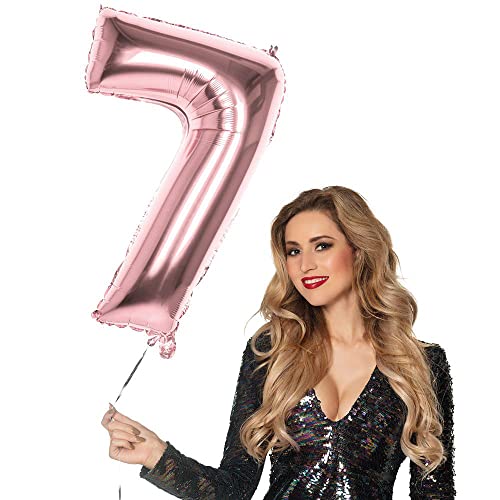 Boland 22047 Foil Balloon Number '7 Rose Gold 86 cm - Image 2