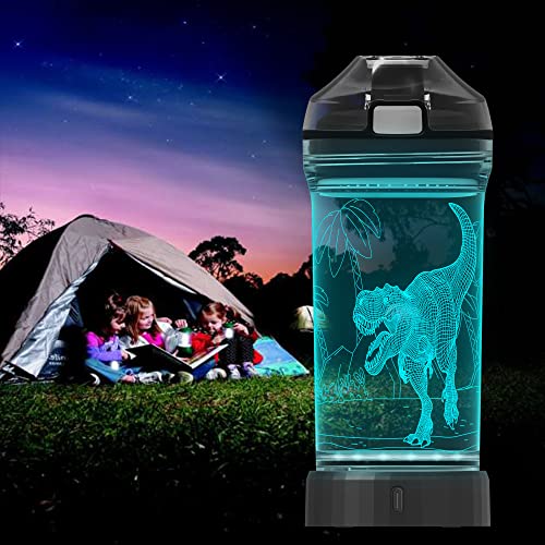Borraccia per Bambini 3D Dinosaur LED Light - 14