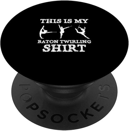 This Is My Baton Twirling Camisa Twirler Majorettes PopSockets intercambiables PopGrip
