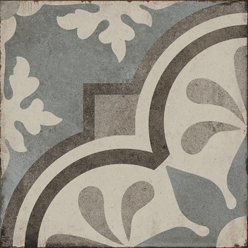 8x8 Whispers in Azure Encaustic Porcelain Tile Wall Floor (1)