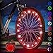 Activ Life Clignotant Vélo Lumières Vélo Fun pour Le BMX, Les Vélos de Route, Couché, Pliant, Tandem, Vélo Enfants - Lumières de Roues (Rouge, 1-Roue)