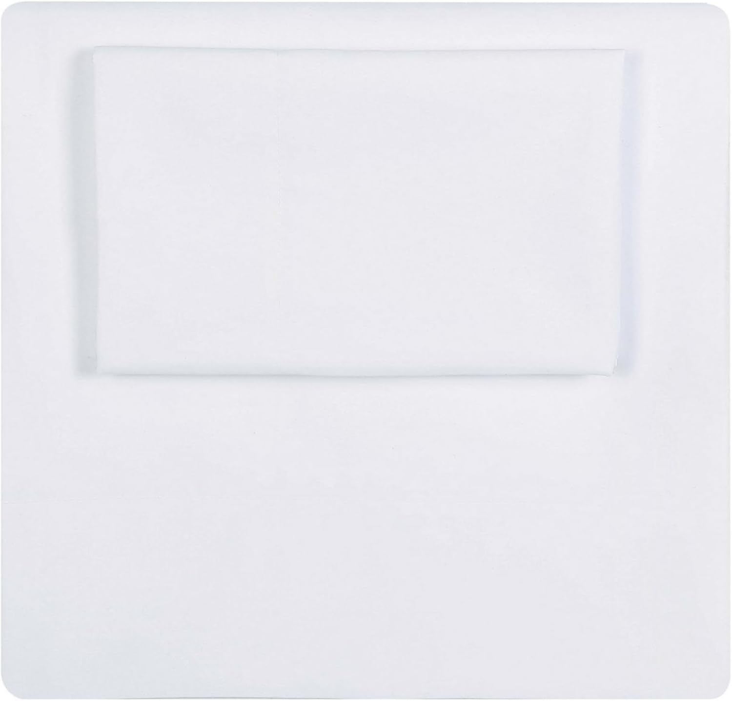 TRULY SOFT Everyday Sheet Set White Polyester 4-Piece King Sheet Set, Solid Color Themed, Adult Bedding, Oeko-TEX Certified