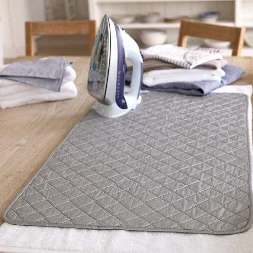 Ironing Blanket, Magnetic Mat Laundry Pad, 33"X 18", Gray, Washer Dryer Heat Resistant Pad, Iron Board Alternative Cover #TOP2