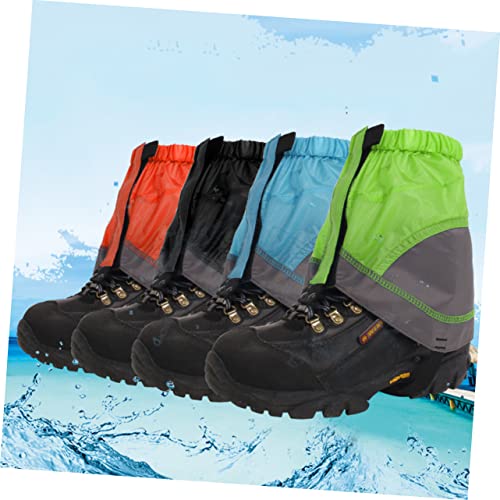 Outanaya 1 par de botas com mangas para pernas, coberturas de neve para ambientes externos, polainas