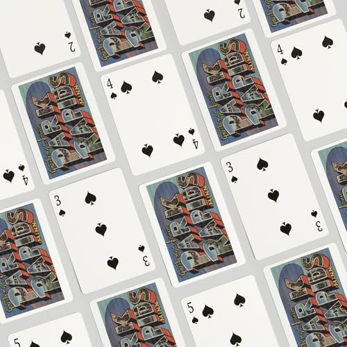 Baraja de 52 cartas tamaño póker miniatura 4