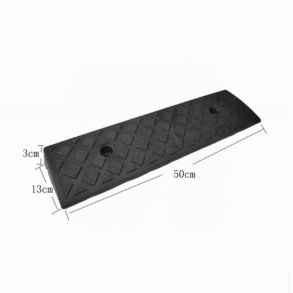 Rampa di Marciapiede in Gomma, Colore Casuale Rampa di Soglia per Auto Automatica Rampa di Marciapiede Portatile in Plastica Soglia Antiscivolo