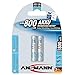 ANSMANN wiederaufladbare Akku Batterien Micro AAA, 1,2V / 800mAh, NiMH - Akkubatterie mit maxE Technologie f?r Ger?te mit hohem Stromverbrauch / Ideal f?r elektronisches Spielzeug, 2 St?ck