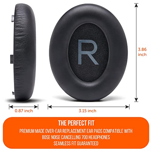 Image of WC Wicked Cushions Thick Premium Replacement Earpads for Bose 700 Noise Cancelling Headphones (NC700) - Black