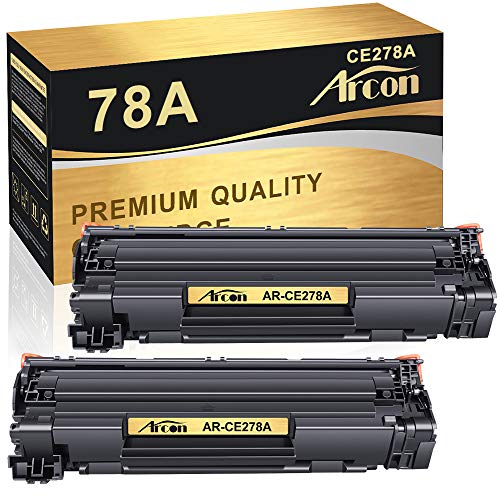 Arcon Compatible Toner Cartridge Replacement for HP 78A CE278A Toner HP Laserjet 1536dnf MFP P1606dn 1606dn P1606 HP Laserjet MFP M1536dnf P1566 P1560 Toner Cartridge Printer Ink (Black, 2-Pack)