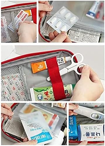 Miniatura 3 de Bolsa de Primeros Auxilios - Bolsa para Botiquín de Primeros Auxilios Vacía para Hogar, Viaje al Aire Libre, Camping, Senderismo, Mini Bolsa de