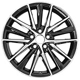 HOLUEKU New 18 Inch 18x8 Inch Premium Aluminum Alloy Wheel Rims Fit for Toyota Camry SE 2018 2019 2020 2021 2022 2023 2024, ALY69133U45N, Machined Black Wheels OEM Design Rim