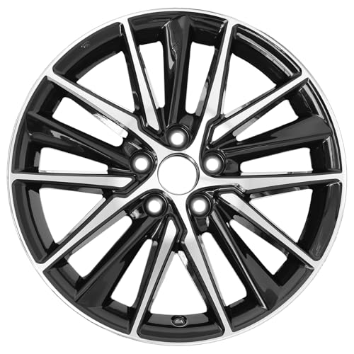 HOLUEKU New 18 Inch 18x8 Inch Premium Aluminum Alloy Wheel Rims Fit for Toyota Camry SE 2018 2019 2020 2021 2022 2023 2024, ALY69133U45N, Machined Black Wheels OEM Design Rim